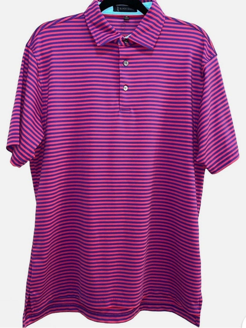 RALPH LAUREN XMen's Pink & Purple Striped Polo Shirt! L